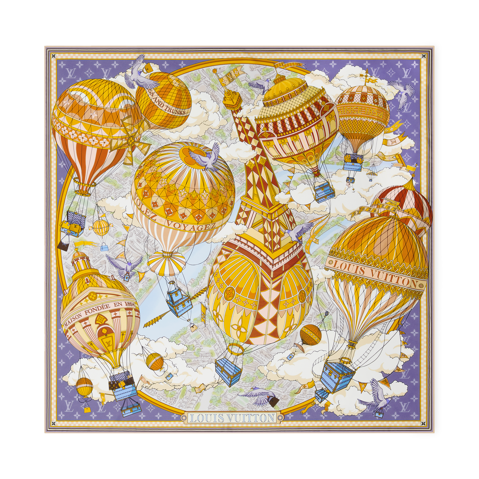 From The Cloud Square 90 S00 - Women - Accessories | LOUIS VUITTON ®